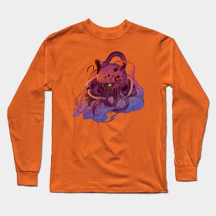 The skull head becomes a snake nest Long Sleeve T-Shirt